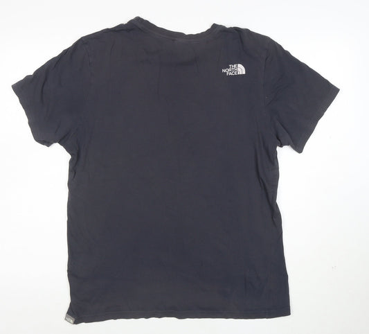 The North Face Men's Navy Cotton Crew Neck Short Sleeve T-Shirt L