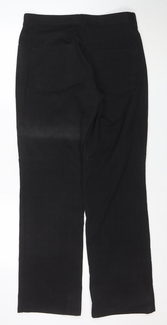 Zucci Women’s Black Regular Fit Straight Jeans W32