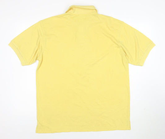 Lacoste Men's Yellow Cotton Polo Shirt XL Classic Fit