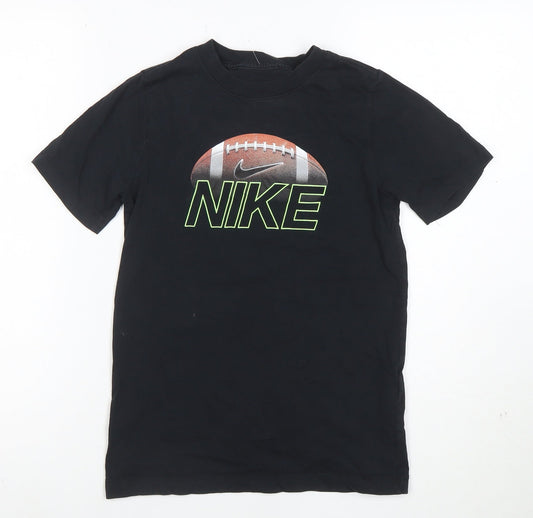 Nike Boys Black Medium American Football Graphic Short Sleeve T-Shirt