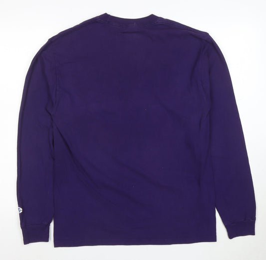 Champion Men's Purple Furman University Long Sleeve T-Shirt Size M
