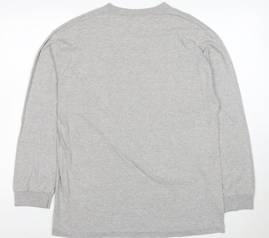 Nike Men's Grey Long Sleeve 2009 Champions Graphic T-Shirt Size L