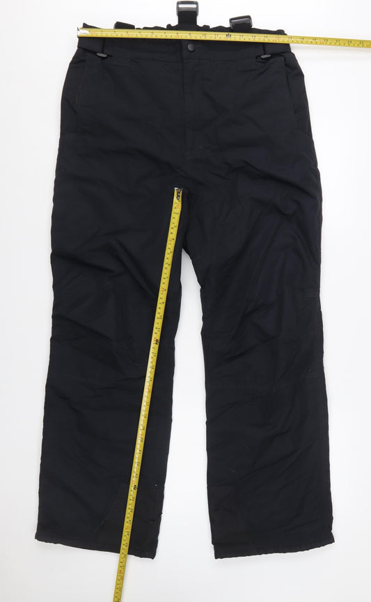 Alpine SnowSport Men's Black L Snow Pants Waterproof Winter