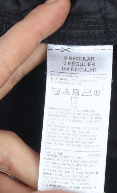 Gap Women’s Black Slim City Chino Trousers Size 4 Regular