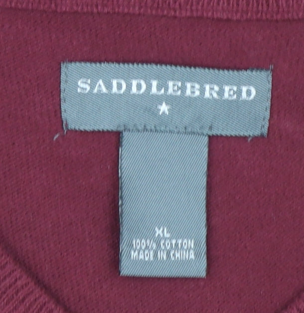 Saddlebred Men's Multicoloured Argyle Cotton Knit Vest XL