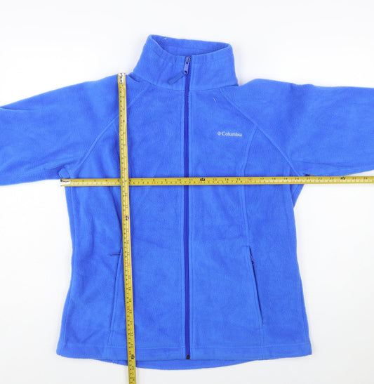 Columbia Women's Blue Fleece Full Zip Jacket Size L