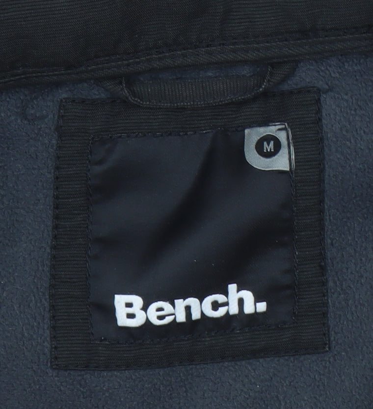 Bench Mens Black Softshell Hooded Jacket Medium Windproof