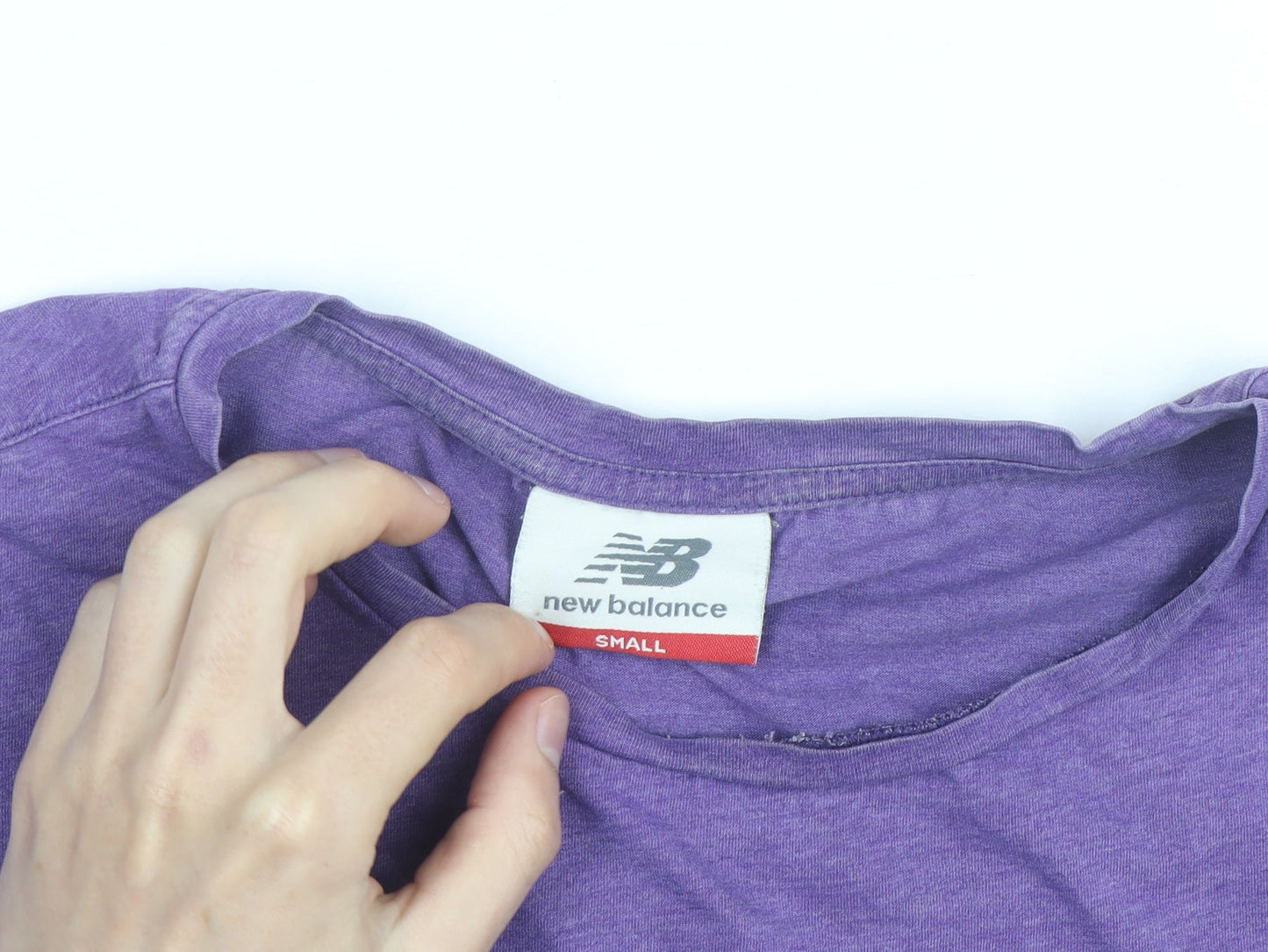 New Balance Women's Purple Short Sleeve Cotton T-Shirt Size S