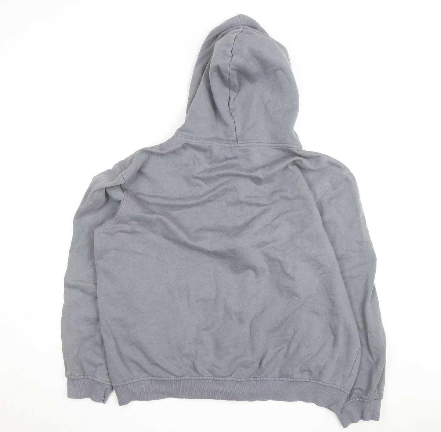 H&M Men's Grey Full Zip Relaxed Fit Hoodie XL