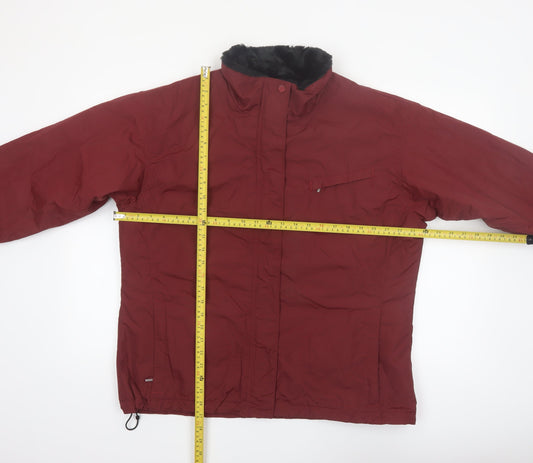 Columbia Women's Red XL Puffer Jacket Waterproof Winter Outdoor Coat