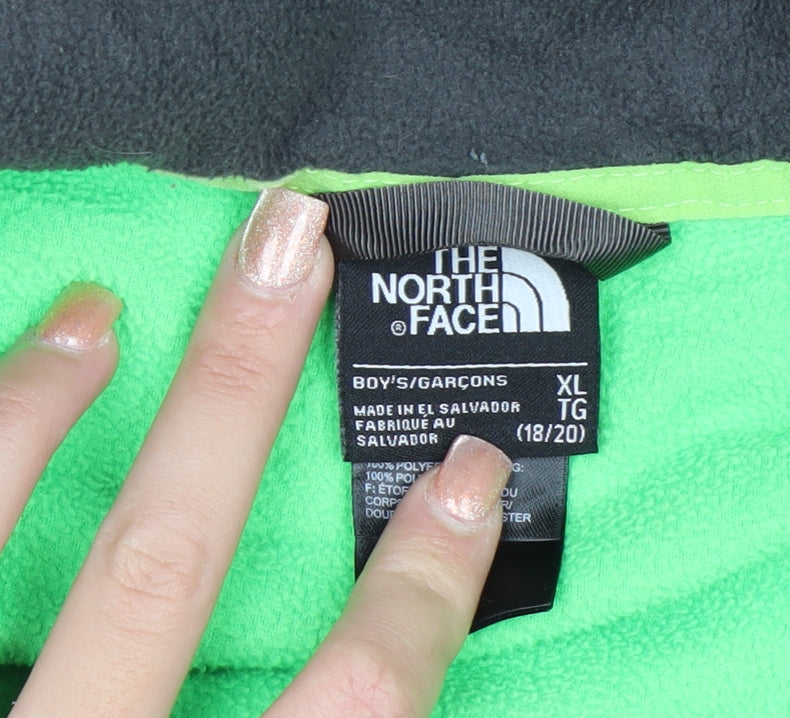 The North Face Teens Green Full Zip Fleece Sweatshirt XL