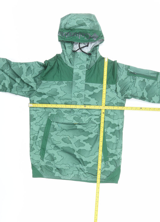 Columbia Men’s Green Camouflage Anorak Windbreaker Jacket S