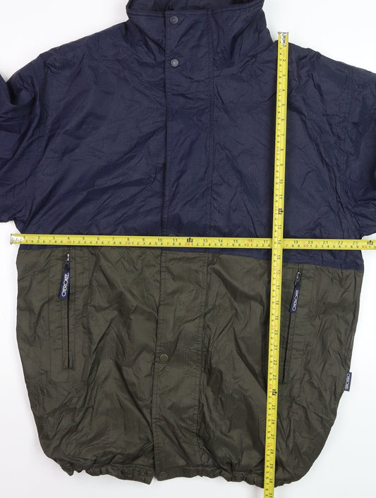 Cherokee Men's Blue Windbreaker Jacket M Nylon Zip Casual