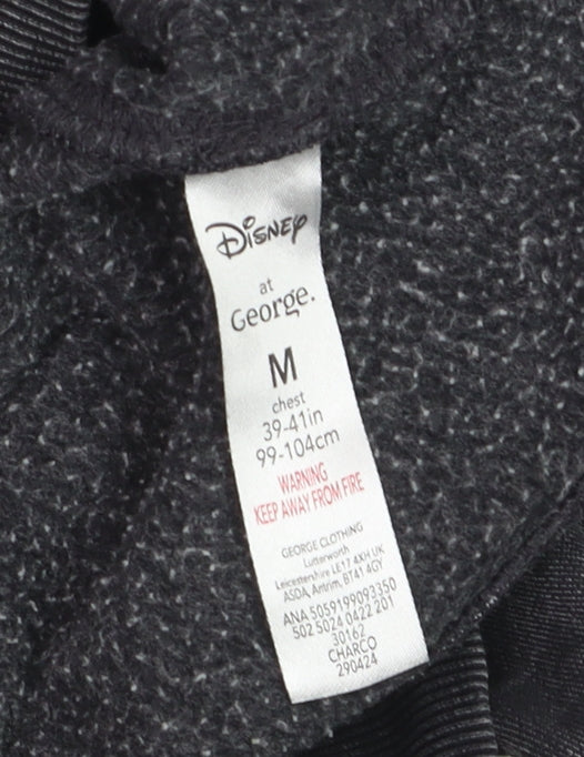 Disney at George Men's Black Stitch Graphic Pullover Sweatshirt M