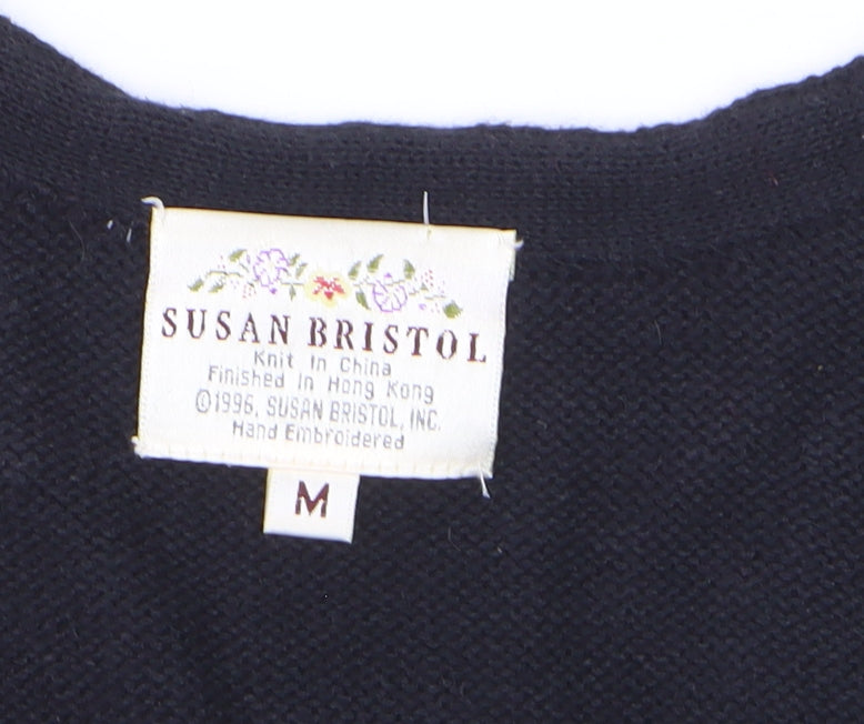 Susan Bristol Men's Multicoloured Fair Isle Knit Sleeveless Vest M