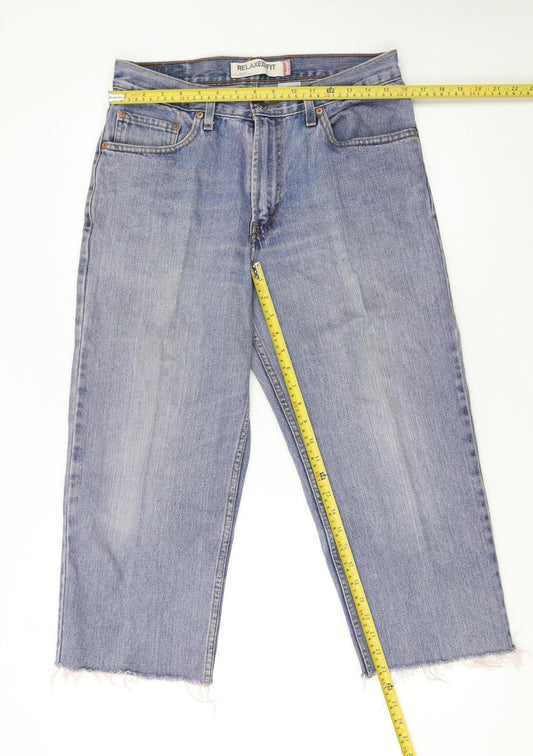 Levi's 550 Women's Blue Relaxed Fit Straight Leg Jeans Size 14