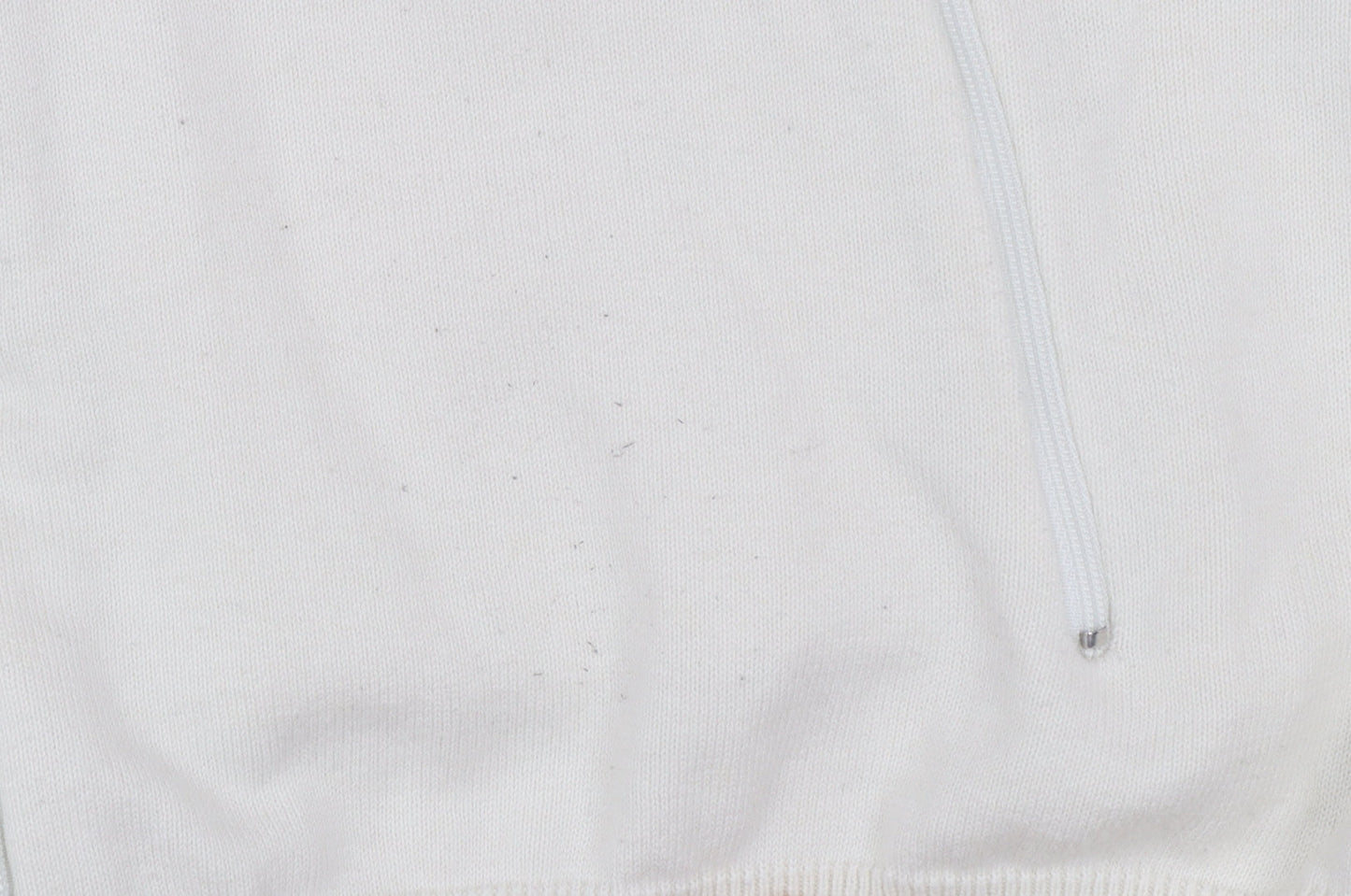 Adidas Men’s Ivory XL Full Zip High Neck Knit Jumper