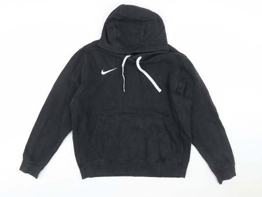 Nike Men's Black Hoodie M Pullover Cotton Blend Sportswear