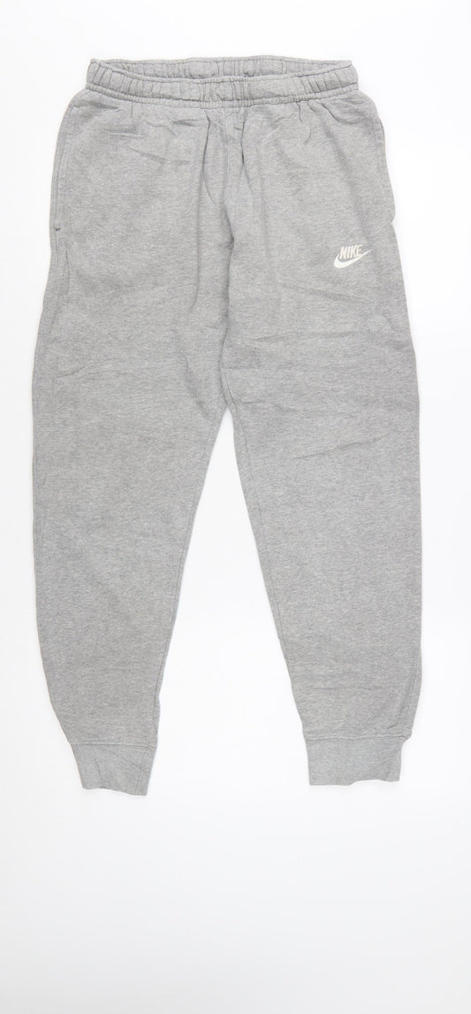 Nike Men's Grey Jogger Sweatpants Small Regular Fit Fleece