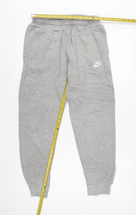 Nike Men's Grey Jogger Sweatpants Small Regular Fit Fleece