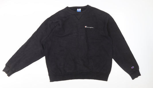 Champion Men's Black XL Pullover Crew Neck Sweatshirt