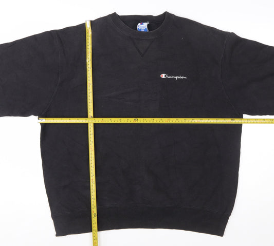 Champion Men's Black XL Pullover Crew Neck Sweatshirt