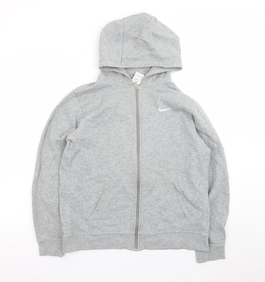 Nike Teens Grey Full Zip Hoodie XL Regular Fit
