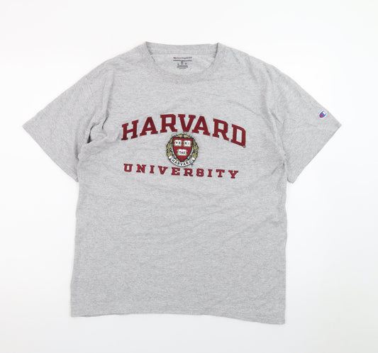Champion Men’s Grey Harvard University Graphic T-Shirt Size M