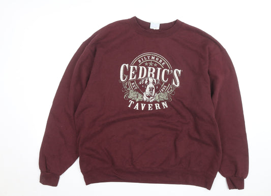 Champion Men's Brown XL Pullover Crew Neck Graphic Sweatshirt