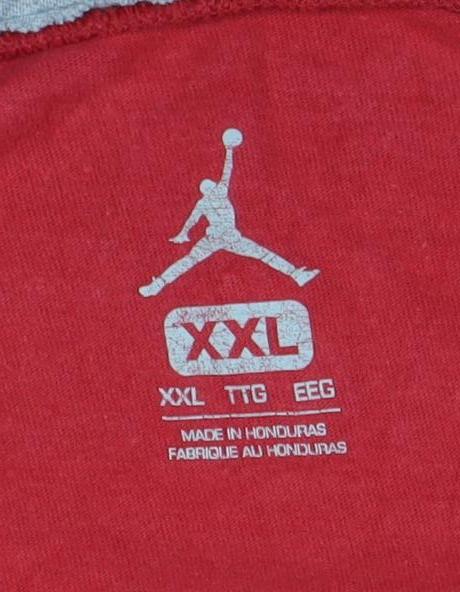 Jordan Men's Red 2XL Graphic Sports T-Shirt