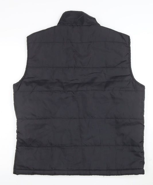 The Elevin Group Men's Black XL Puffer Waistcoat Baseball Style