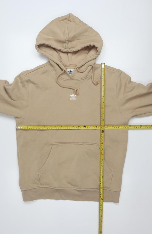 Adidas Womens Beige Pullover Hoodie Size 10 UK Cotton Blend Casual