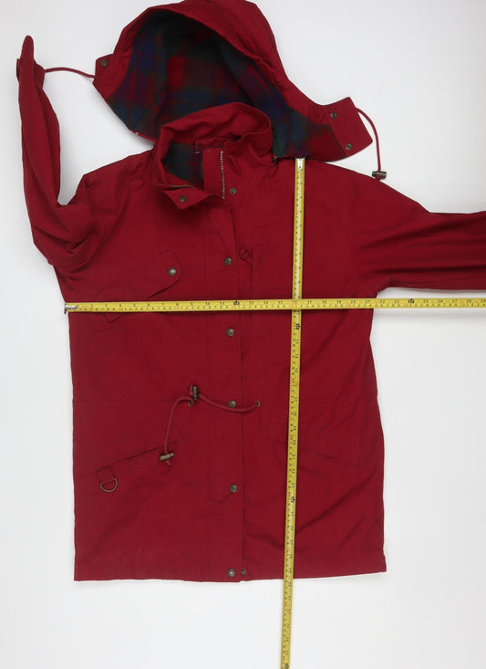Eddie Bauer Men's Red Hooded Parka Coat Size S Regular Fit Outdoor