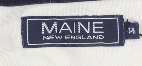 Additional view of Maine New England Women’s Multicoloured Striped Cotton Long Sleeve T-Shirt, size UK 14