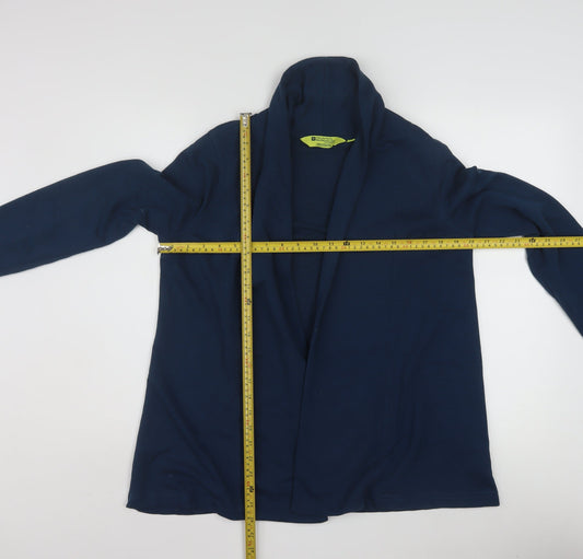 Mountain Warehouse Women's Blue Cotton Blend Long Sleeve Cardigan Size 10