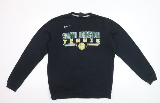 Nike Men's Black South Johnston Tennis Pullover Sweatshirt M