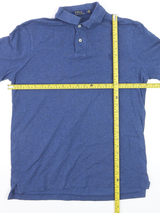 Ralph Lauren Men Blue Classic Fit Short Sleeve Polo Shirt M