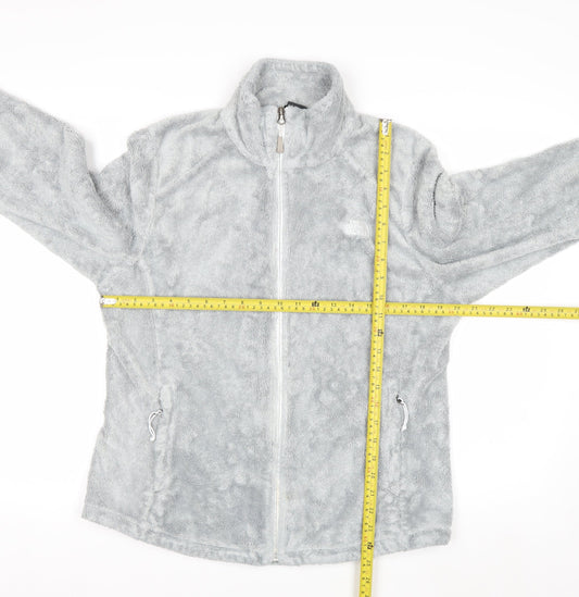 The North Face Women's Grey Full Zip Fleece Hoodie Large