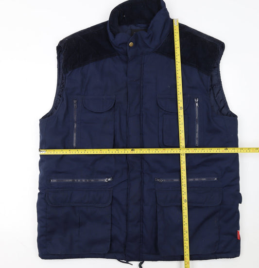 TURNHOUT Mens Blue 2XL Insulated Bodywarmer Waistcoat