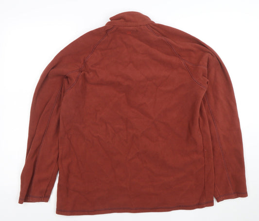 Mountain Warehouse Womens Brown Full Zip Fleece Pullover Size M