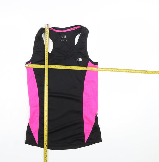 Karrimor Womens Black Pink Racerback Running Tank Top Size 10