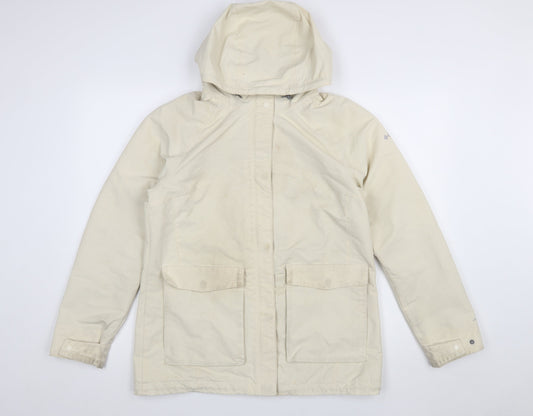 Columbia Women’s Beige Waterproof Hooded Parka Jacket M