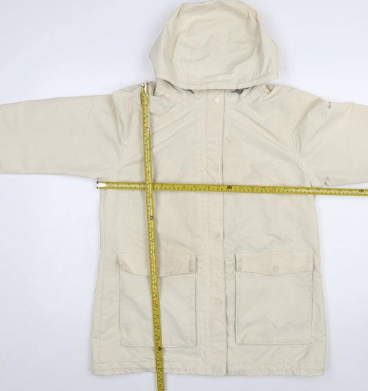Columbia Women’s Beige Waterproof Hooded Parka Jacket M