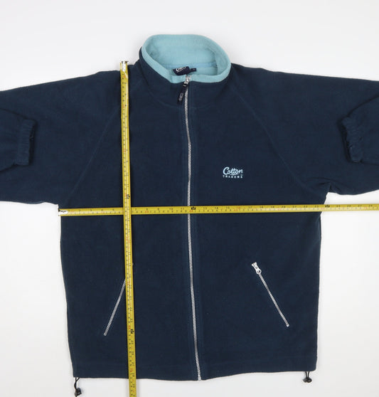 Cotton Traders Men’s Blue Fleece Full Zip Jacket Size M