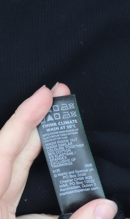 Marks and Spencer Women’s Black Petite Size 16 Bodycon Dress