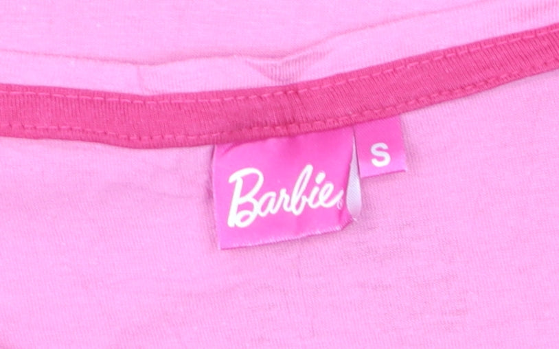 Barbie Women's Pink Short Sleeve Cotton T-Shirt Size S