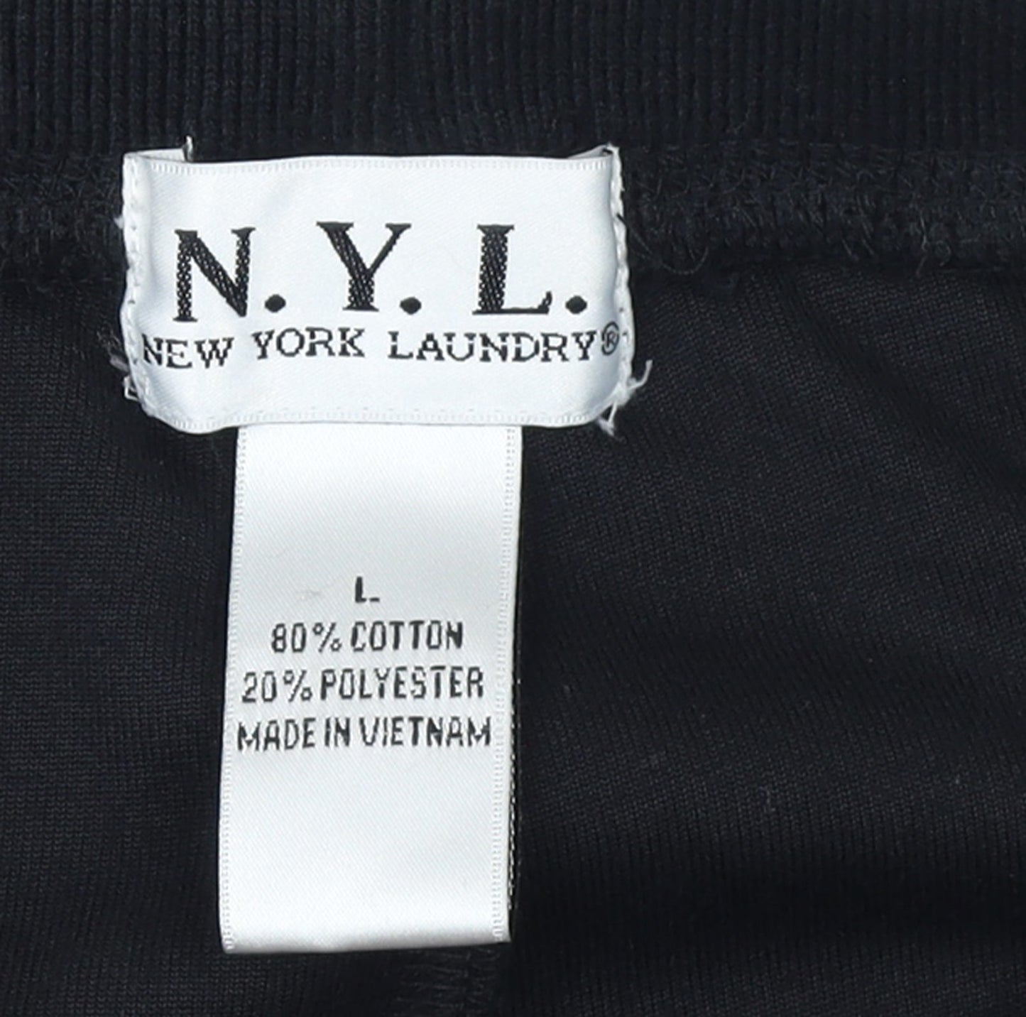 New York Laundry Women Black L Velour Jogger Trousers