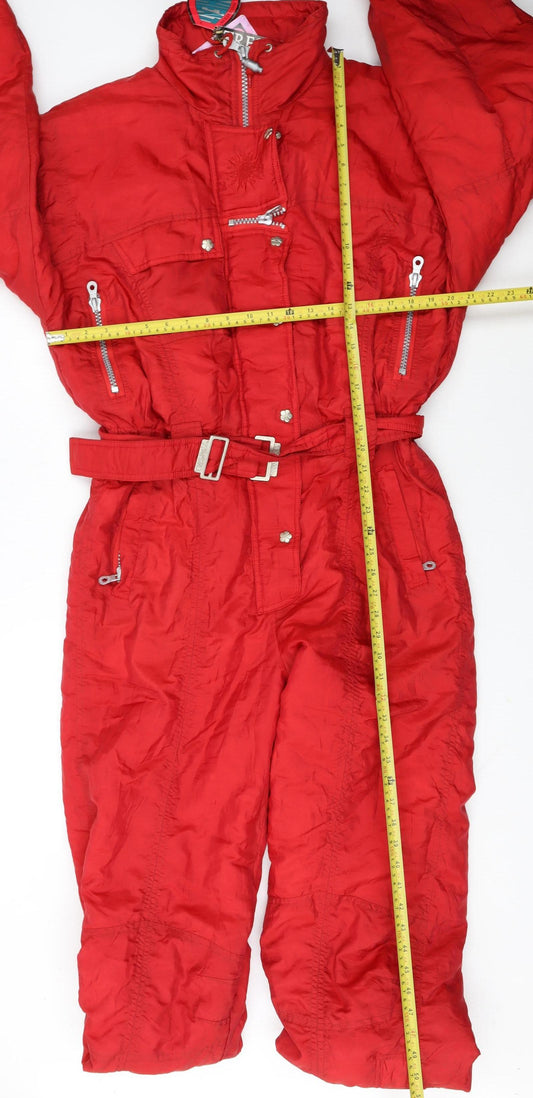 Trespass Men Red L Ski Suit Jacket Insulated Waterproof Belted Winter