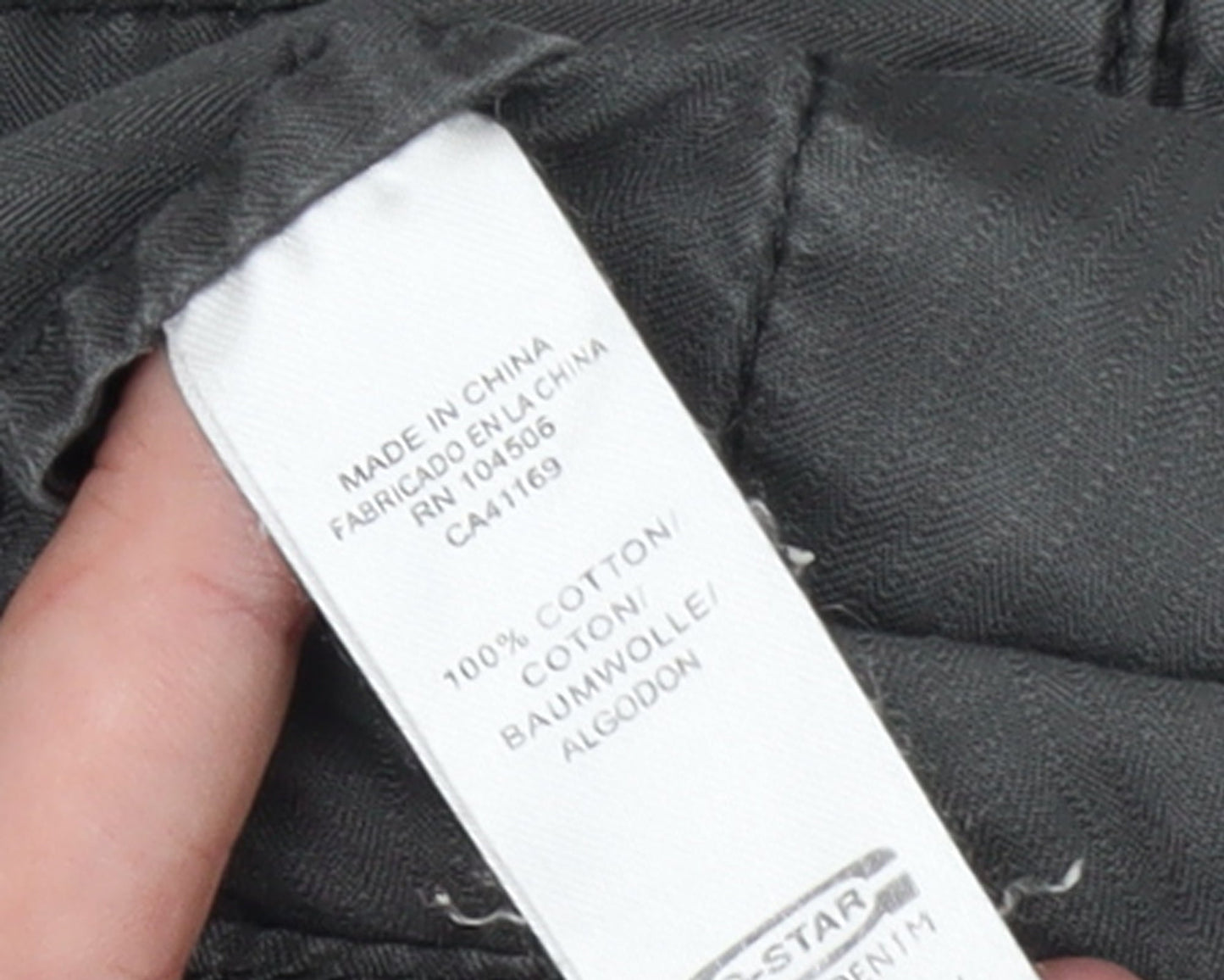 G-Star Womens Grey Cotton Biker Jacket Size S Classic Style
