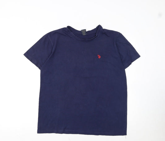 U.S. Polo Assn. Men's Blue Short Sleeve Cotton Polo M